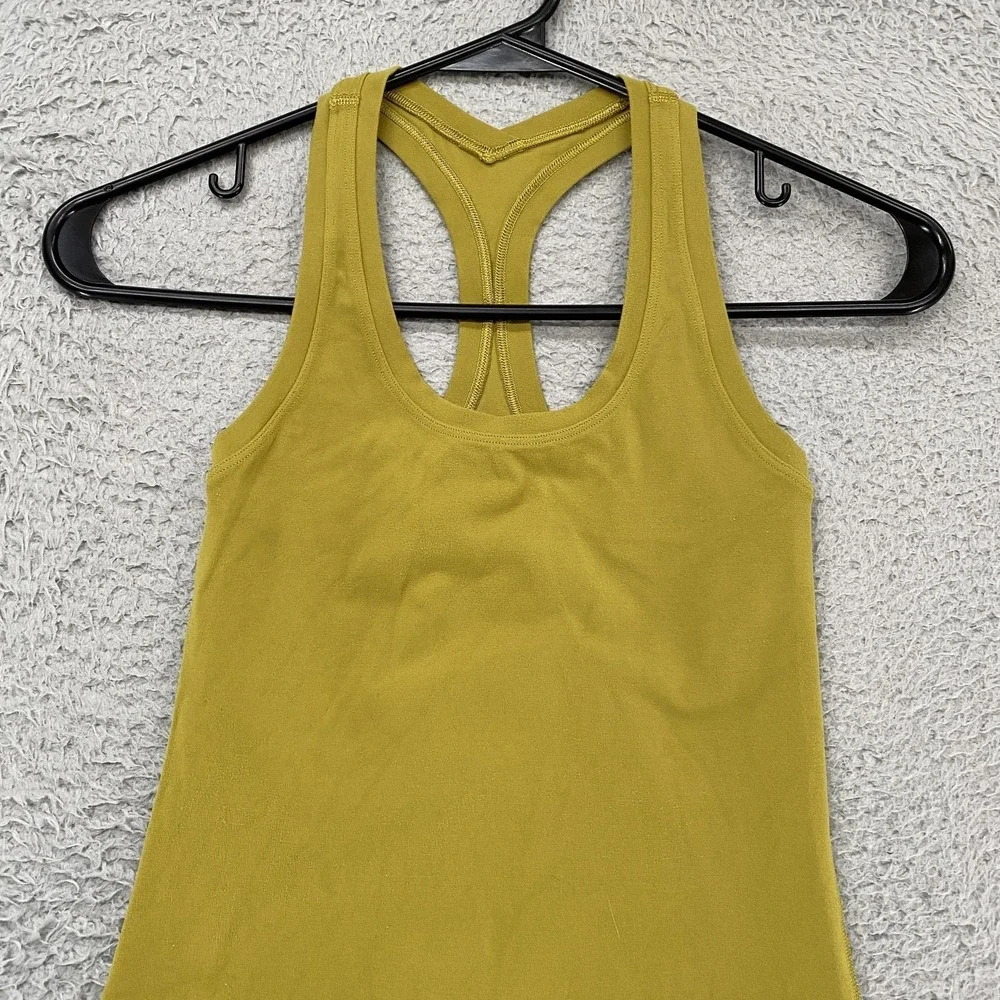 Lululemon‎ Tank Top Womens 0 Nulu Cool Racerback Yoga Workout Gym Race Length